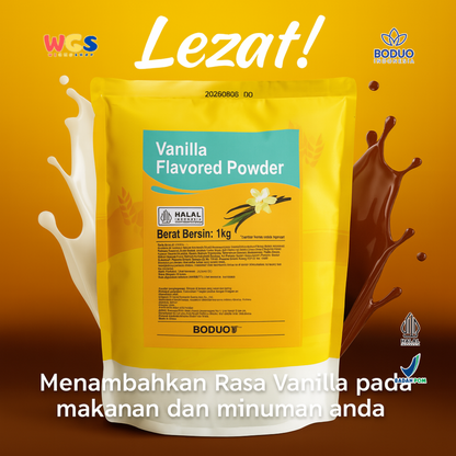 BODUO Vanilla Flavored Powder 1kg – Bubuk Minuman Rasa Vanila Lembut untuk Aneka Kreasi