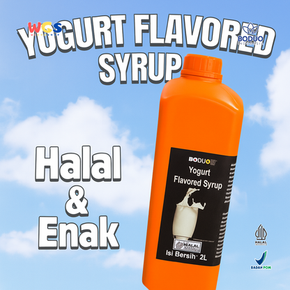 BODUO Yogurt Flavored Syrup 2L – Sirup Rasa Yogurt Premium untuk Minuman dan Dessert Kekinian