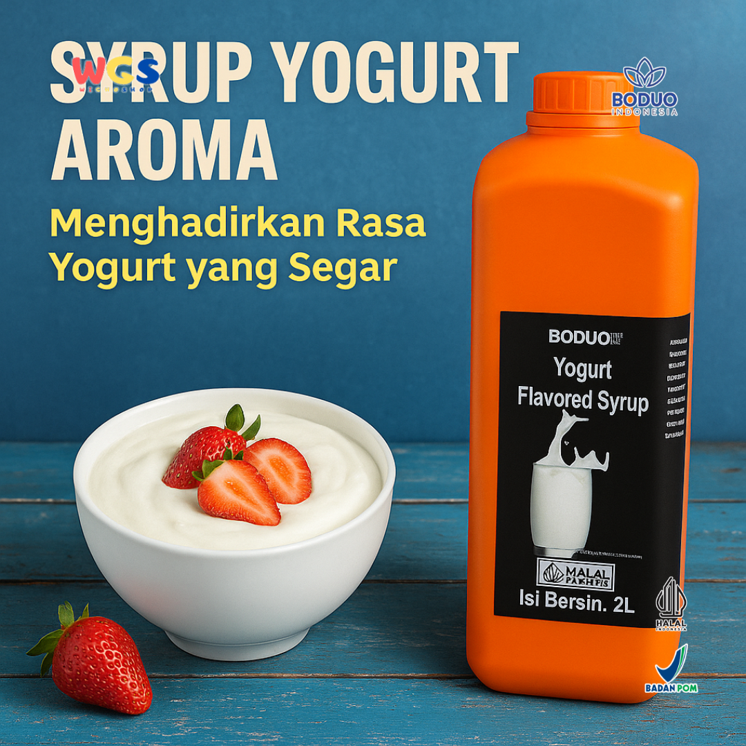 BODUO Yogurt Flavored Syrup 2L – Sirup Rasa Yogurt Premium untuk Minuman dan Dessert Kekinian