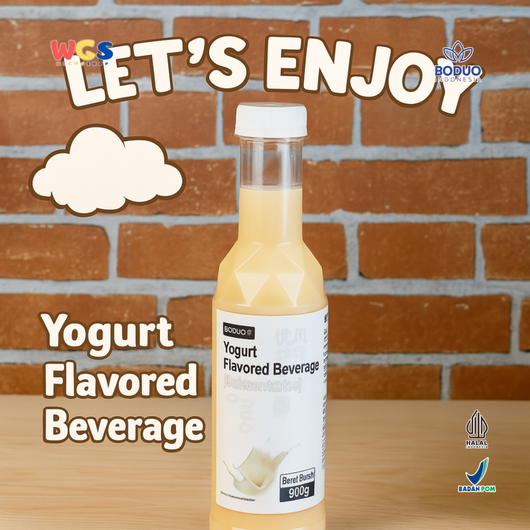 BODUO Yogurt Flavored Syrup 900g - Sirup Rasa Yogurt Creamy Segar untuk Minuman & Dessert