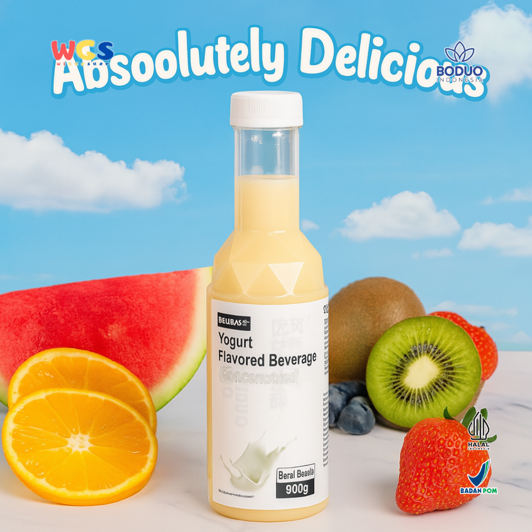 BODUO Yogurt Flavored Syrup 900g - Sirup Rasa Yogurt Creamy Segar untuk Minuman & Dessert