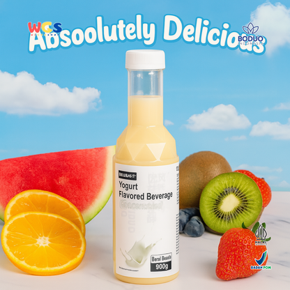 BODUO Yogurt Flavored Syrup 900g - Sirup Rasa Yogurt Creamy Segar untuk Minuman & Dessert
