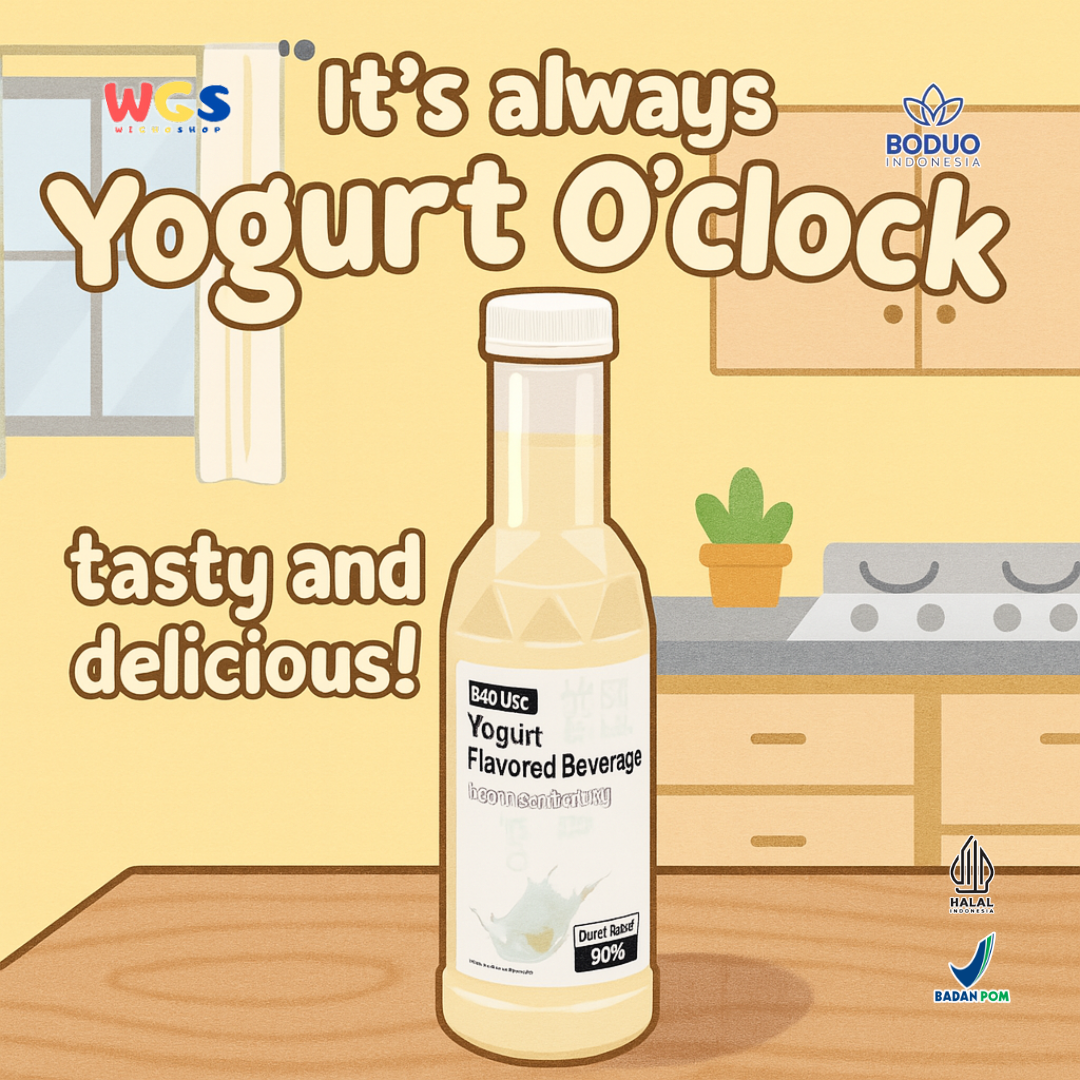 BODUO Yogurt Flavored Syrup 900g - Sirup Rasa Yogurt Creamy Segar untuk Minuman & Dessert