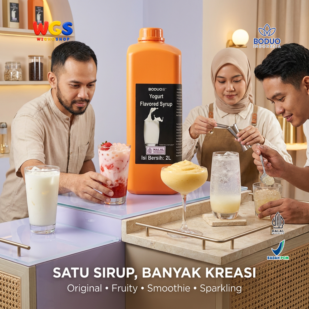 BODUO Yogurt Flavored Syrup 2L – Premium Yogurt Flavored Syrup for Contemporary Drinks and Desserts