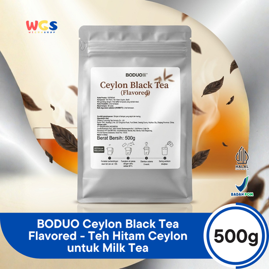 BODUO Ceylon Black Tea Flavored 500g - Teh Hitam Ceylon untuk Milk Tea
