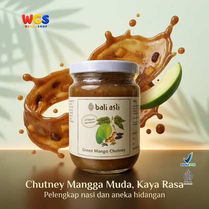 Bali Asli Green Mango Chutney 250g - Saus Mangga Muda Alami Tanpa Pengawet