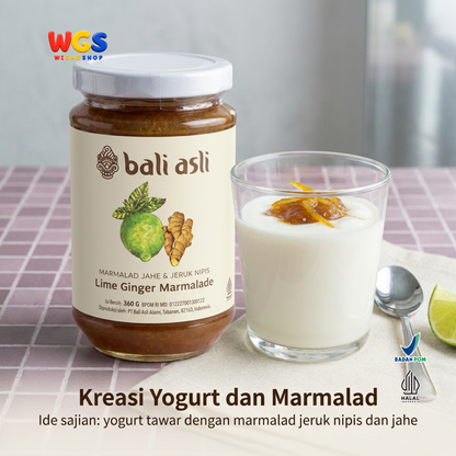 Bali Asli Lime Ginger Marmalade 360g - Selai Jeruk Nipis 48,65% & Jahe Handmade