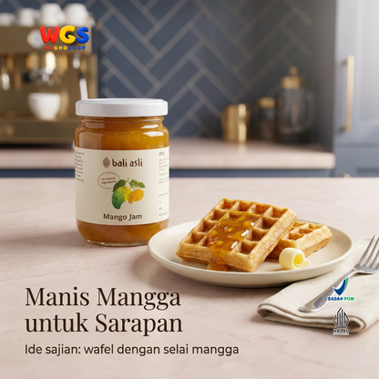 Bali Asli Mango Jam 280g - Selai Mangga Alami Tanpa Pengawet untuk Roti & Topping