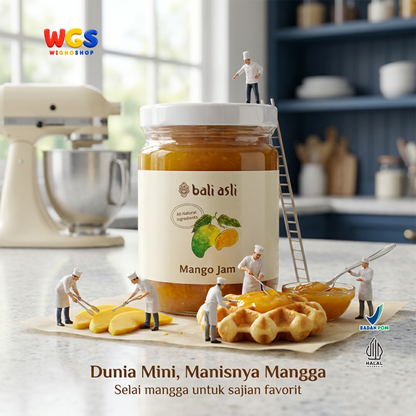 Bali Asli Mango Jam 280g - Selai Mangga Alami Tanpa Pengawet untuk Roti & Topping