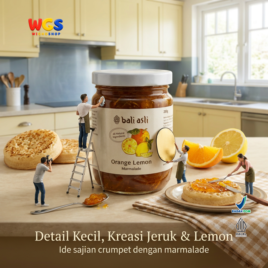 Bali Asli Orange Lemon Marmalade 280g - Selai Jeruk & Lemon Alami Tanpa Pengawet