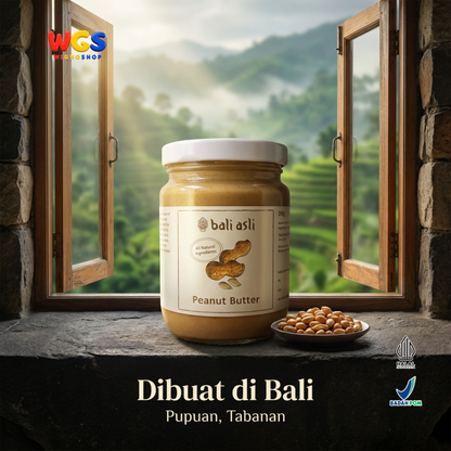 Bali Asli Peanut Butter 240g - Selai Kacang Bahan Alami Tanpa Gula Tambahan dan Pengawet