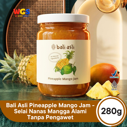Bali Asli Pineapple Mango Jam 280g - Selai Nanas Mangga Alami Tanpa Pengawet