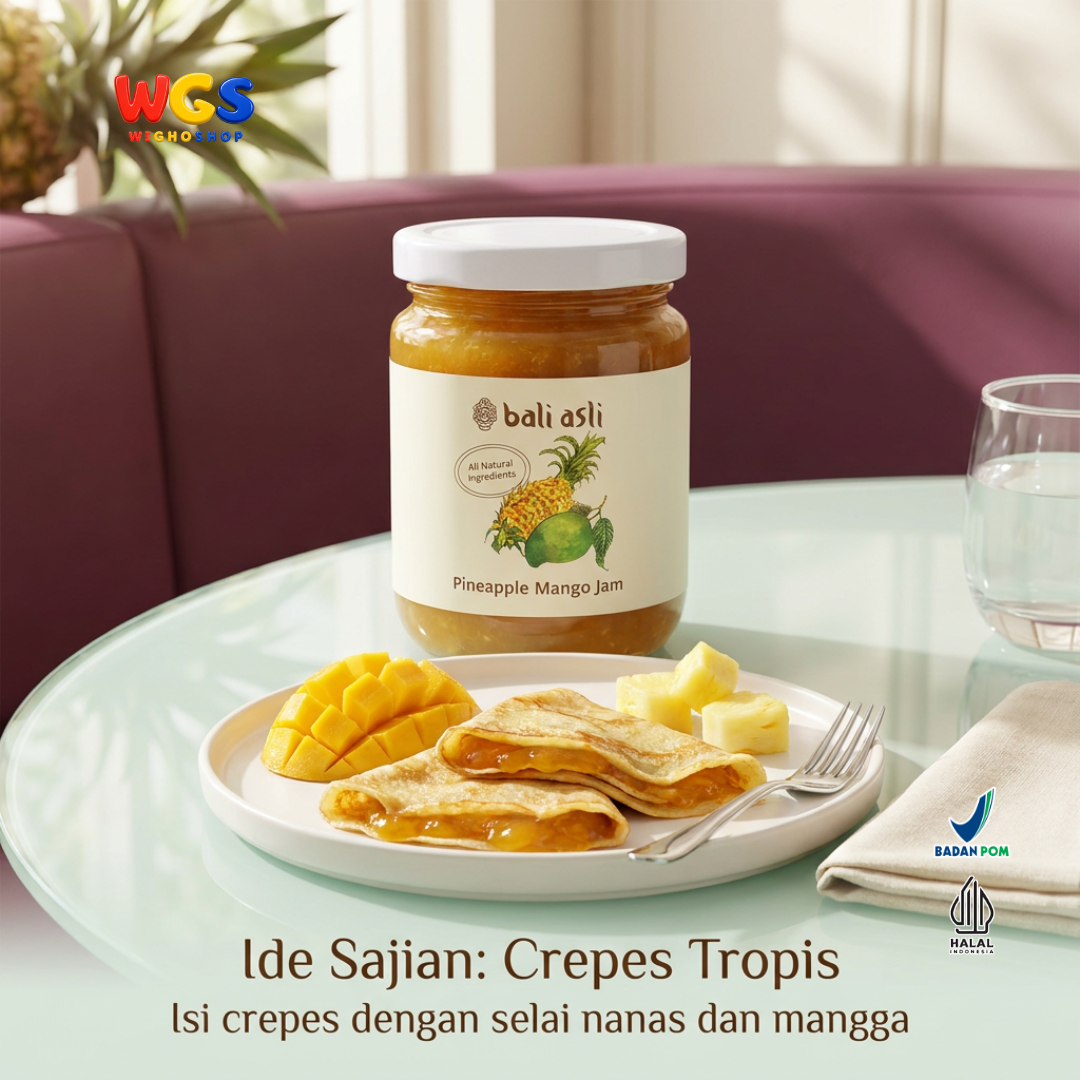 Bali Asli Pineapple Mango Jam 280g - Selai Nanas Mangga Alami Tanpa Pengawet