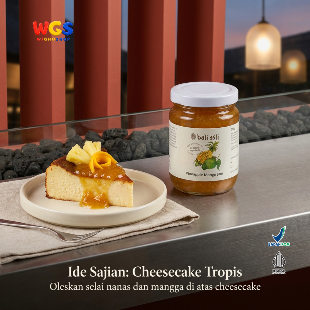 Bali Asli Pineapple Mango Jam 280g - Selai Nanas Mangga Alami Tanpa Pengawet