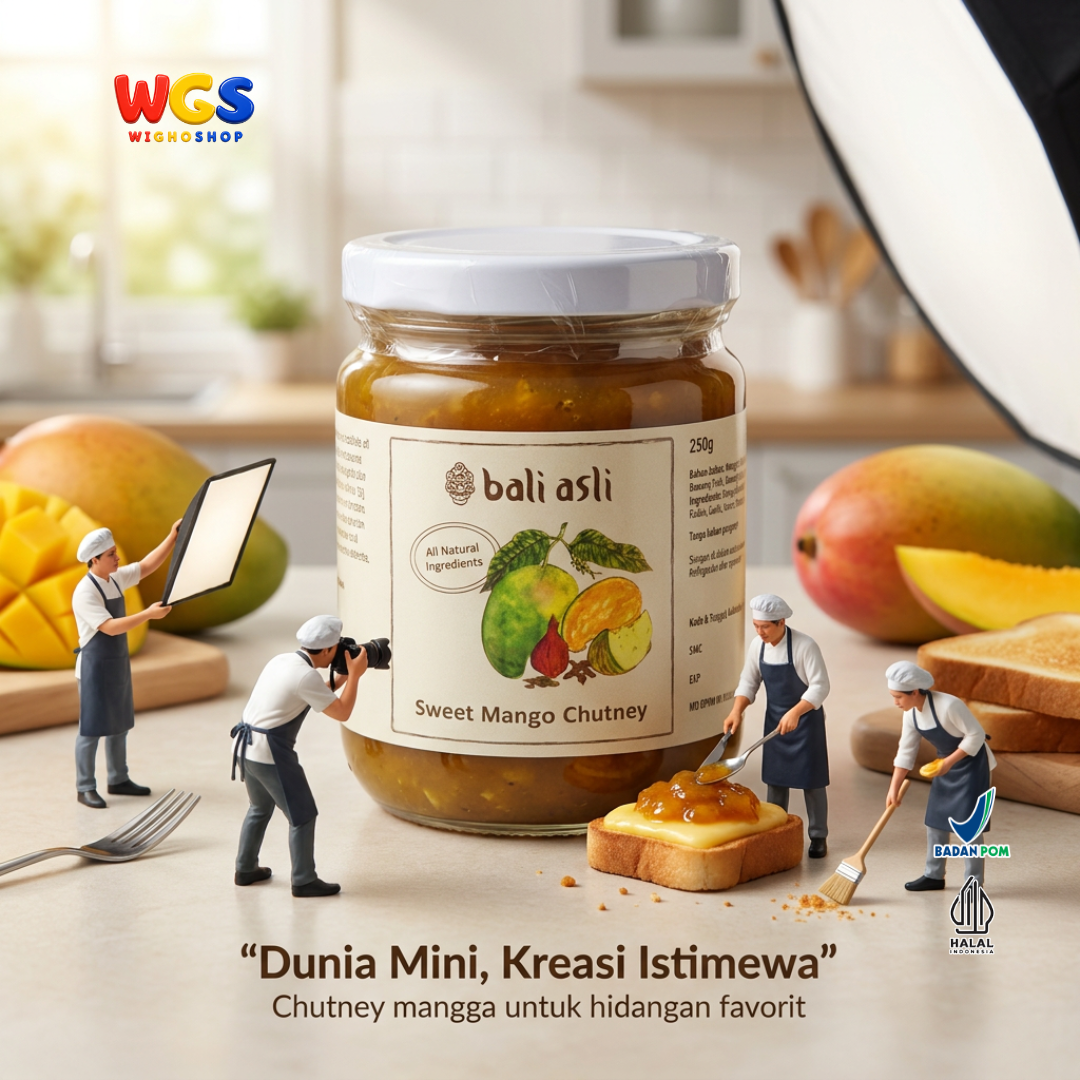 Bali Asli Sweet Mango Chutney 250g - Saus Mangga Manis Alami Tanpa Pengawet