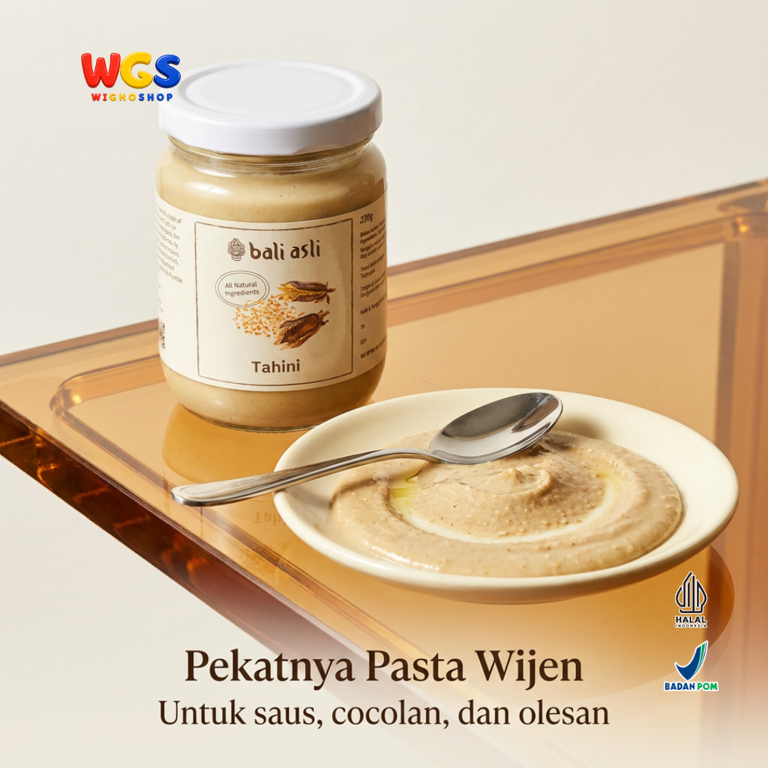 Bali Asli Tahini 230g - Pasta Wijen Panggang Alami Tanpa Gula Tambahan dan Pengawet
