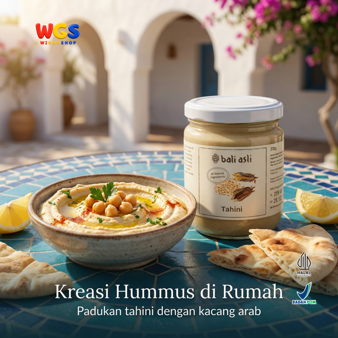 Bali Asli Tahini 230g - Pasta Wijen Panggang Alami Tanpa Gula Tambahan dan Pengawet