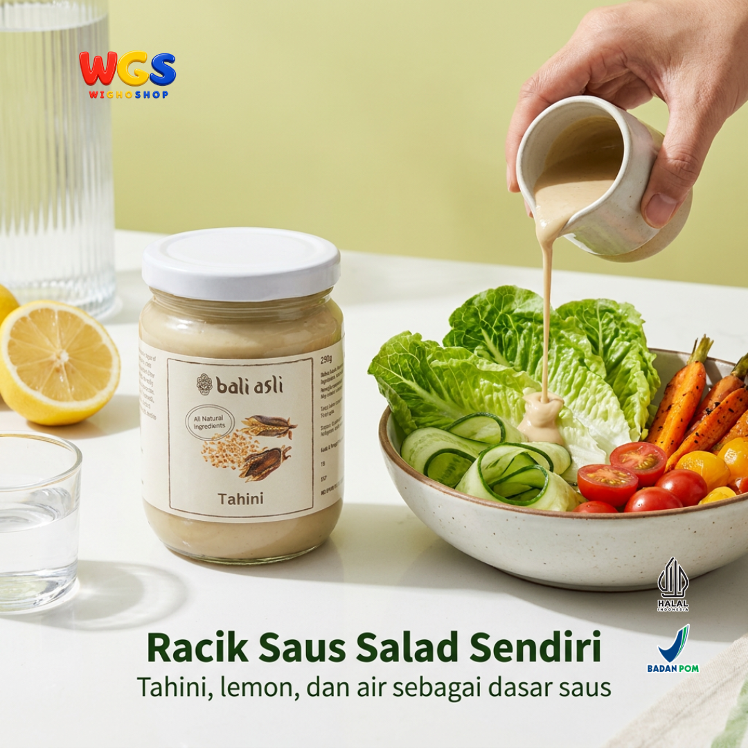 Bali Asli Tahini 230g - Pasta Wijen Panggang Alami Tanpa Gula Tambahan dan Pengawet