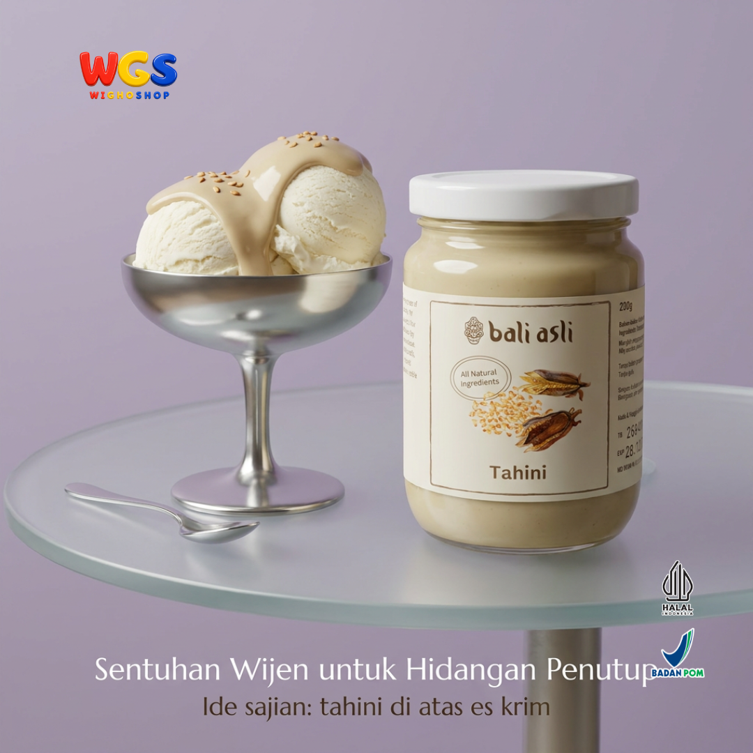 Bali Asli Tahini 230g - Pasta Wijen Panggang Alami Tanpa Gula Tambahan dan Pengawet