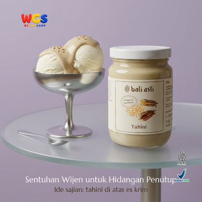 Bali Asli Tahini 230g - Pasta Wijen Panggang Alami Tanpa Gula Tambahan dan Pengawet
