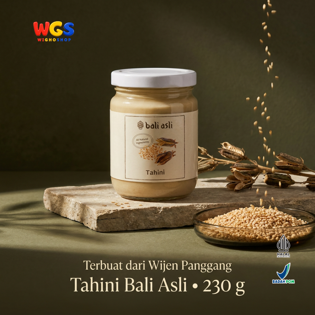 Bali Asli Tahini 230g - Pasta Wijen Panggang Alami Tanpa Gula Tambahan dan Pengawet