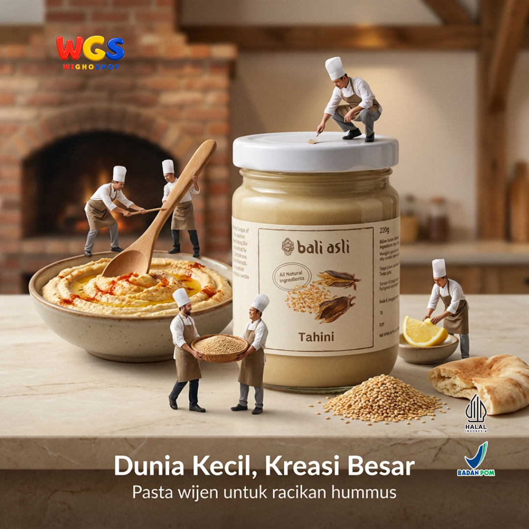 Bali Asli Tahini 230g - Pasta Wijen Panggang Alami Tanpa Gula Tambahan dan Pengawet