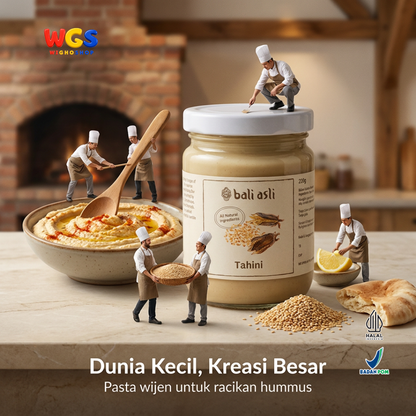 Bali Asli Tahini 230g - Pasta Wijen Panggang Alami Tanpa Gula Tambahan dan Pengawet