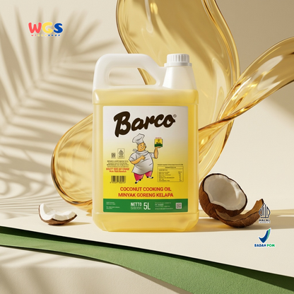 Barco Coconut Cooking Oil 5L Coconut Cooking Oil – A Healthy, Multipurpose Oil for Cooking