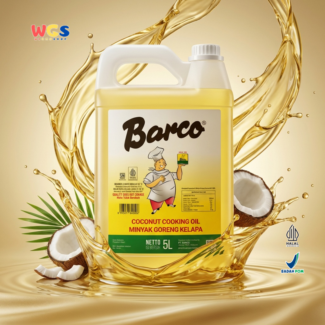 Barco Coconut Cooking Oil 5L Coconut Cooking Oil – A Healthy, Multipurpose Oil for Cooking