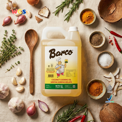 Barco Coconut Cooking Oil 5L Coconut Cooking Oil – A Healthy, Multipurpose Oil for Cooking