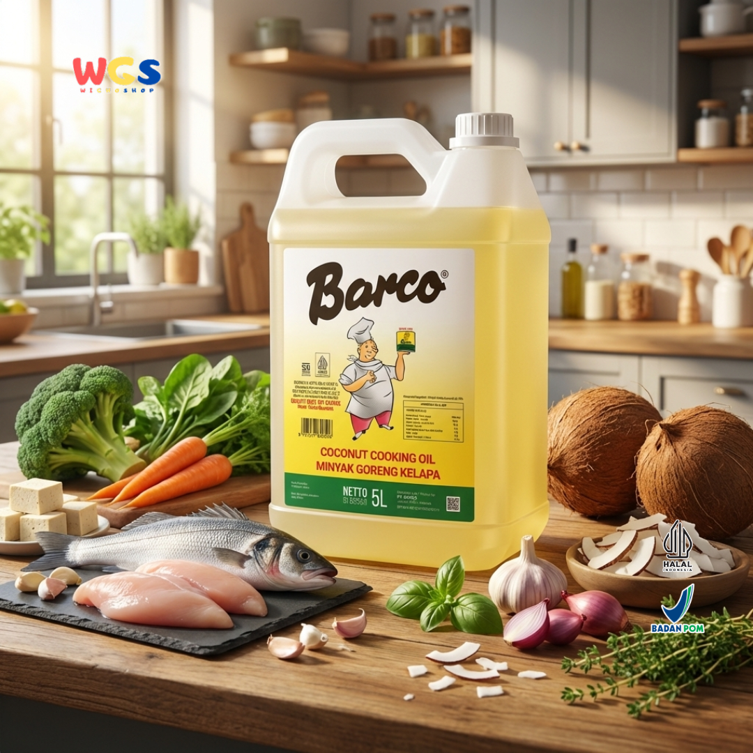 Barco Coconut Cooking Oil 5L Coconut Cooking Oil – A Healthy, Multipurpose Oil for Cooking