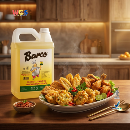 Barco Coconut Cooking Oil 5L Coconut Cooking Oil – A Healthy, Multipurpose Oil for Cooking