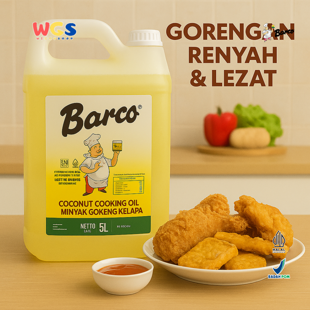 Barco Coconut Cooking Oil 5L Coconut Cooking Oil – A Healthy, Multipurpose Oil for Cooking
