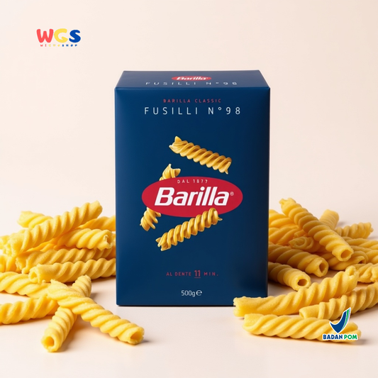 Barilla Classic Fusilli No.98 Pasta Italia 500g (Durum Wheat Semolina Pasta Al Dente 11 Menit)