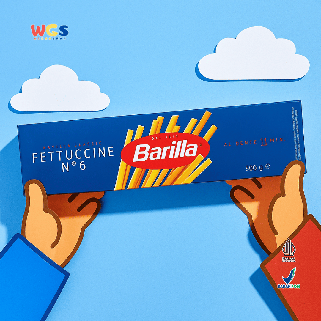 Barilla Fettuccine No.6 Pasta 500g – Pasta Italia Premium untuk Saus Krim & Hidangan Istimewa