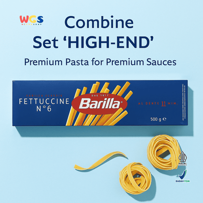 Barilla Fettuccine No.6 Pasta 500g – Pasta Italia Premium untuk Saus Krim & Hidangan Istimewa