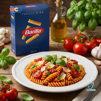 Barilla Fusilli No. 98 500g - Pasta Spiral Italia Al Dente 11 Menit Pesto Salad Mac and Cheese