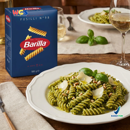 Barilla Fusilli No. 98 500g - Pasta Spiral Italia Al Dente 11 Menit Pesto Salad Mac and Cheese