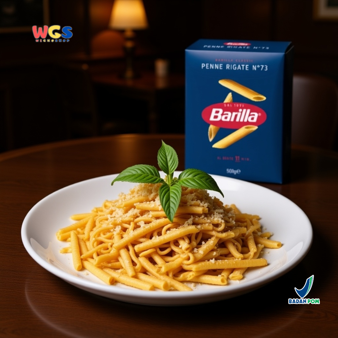 Barilla Penne Rigate No.73 Pasta Italia 500g (Durum Wheat Semolina Al Dente 11 Menit)