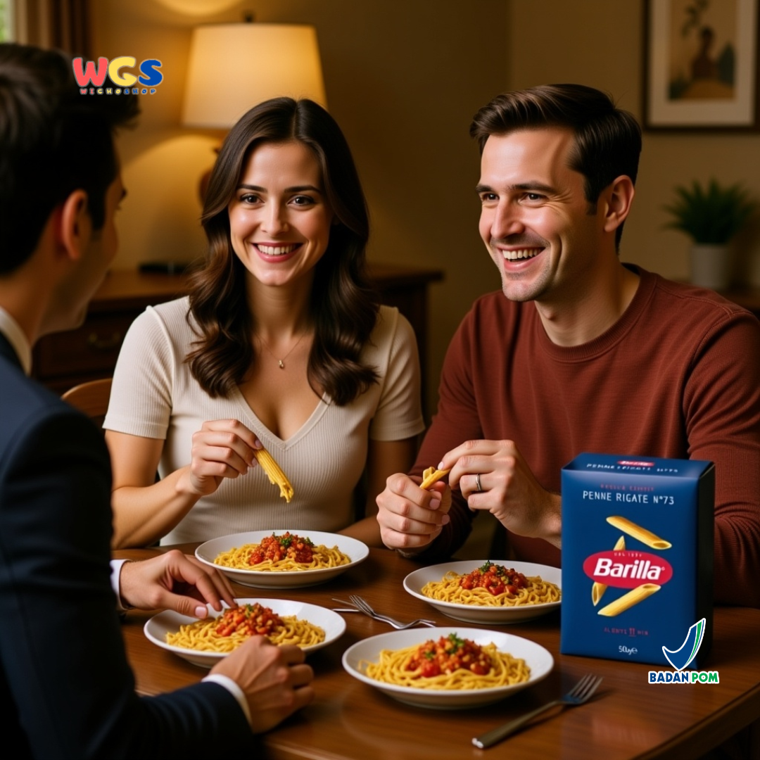 Barilla Penne Rigate No.73 Pasta Italia 500g (Durum Wheat Semolina Al Dente 11 Menit)