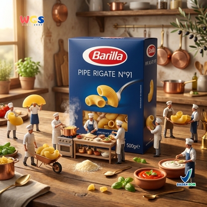 Barilla Pipe Rigate No. 91 500g - Pasta Italia Makaroni Pipa Al Dente 11 Menit Mac and Cheese