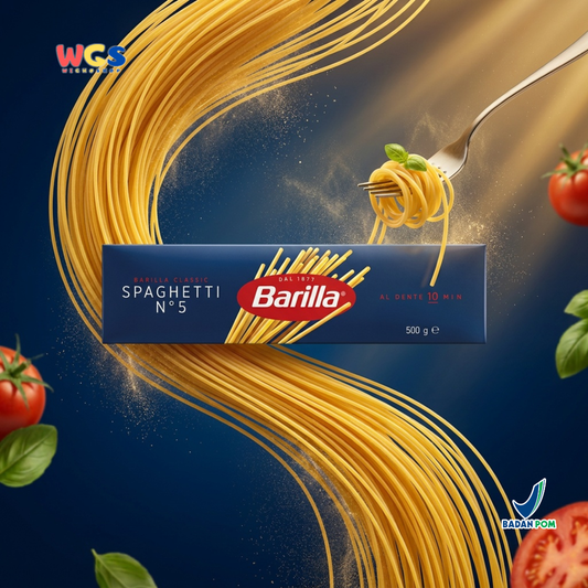 Barilla Spaghetti No.5 500g - Pasta Italia Al Dente 10 Menit Bolognese Carbonara Aglio Olio