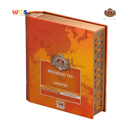 Basilur Breakfast Tea Asia 64g – 32 Sachet Teh Ceylon Hitam & Putih dengan Cita Rasa Asia