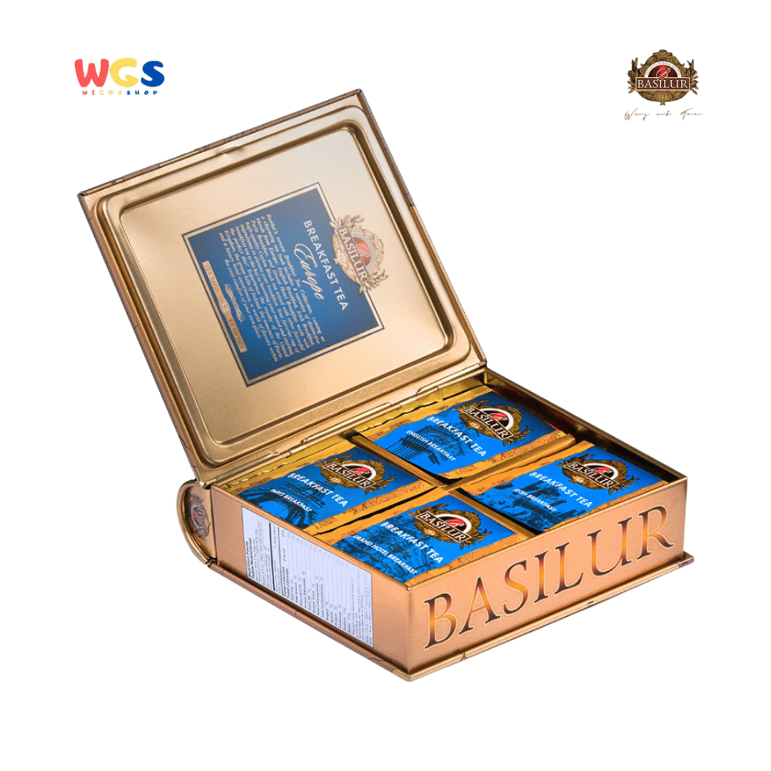 Basilur Breakfast Tea Europe 64g – 32 Sachet Teh Hitam Ceylon Klasik dari Inspirasi Eropa