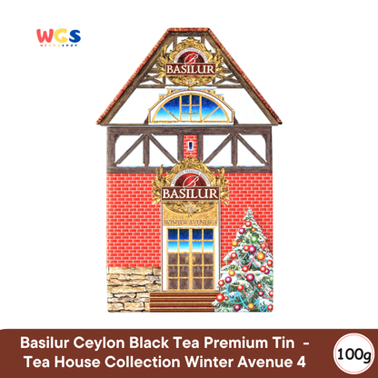 Basilur Ceylon Black Tea Premium Tin 100g - Tea House Collection Winter Avenue 4