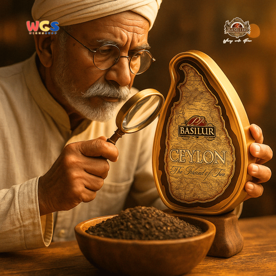 Basilur Ceylon The Island of Tea Gold Pure Ceylon Black Tea 50g – Kaleng Premium Koleksi Eksklusif