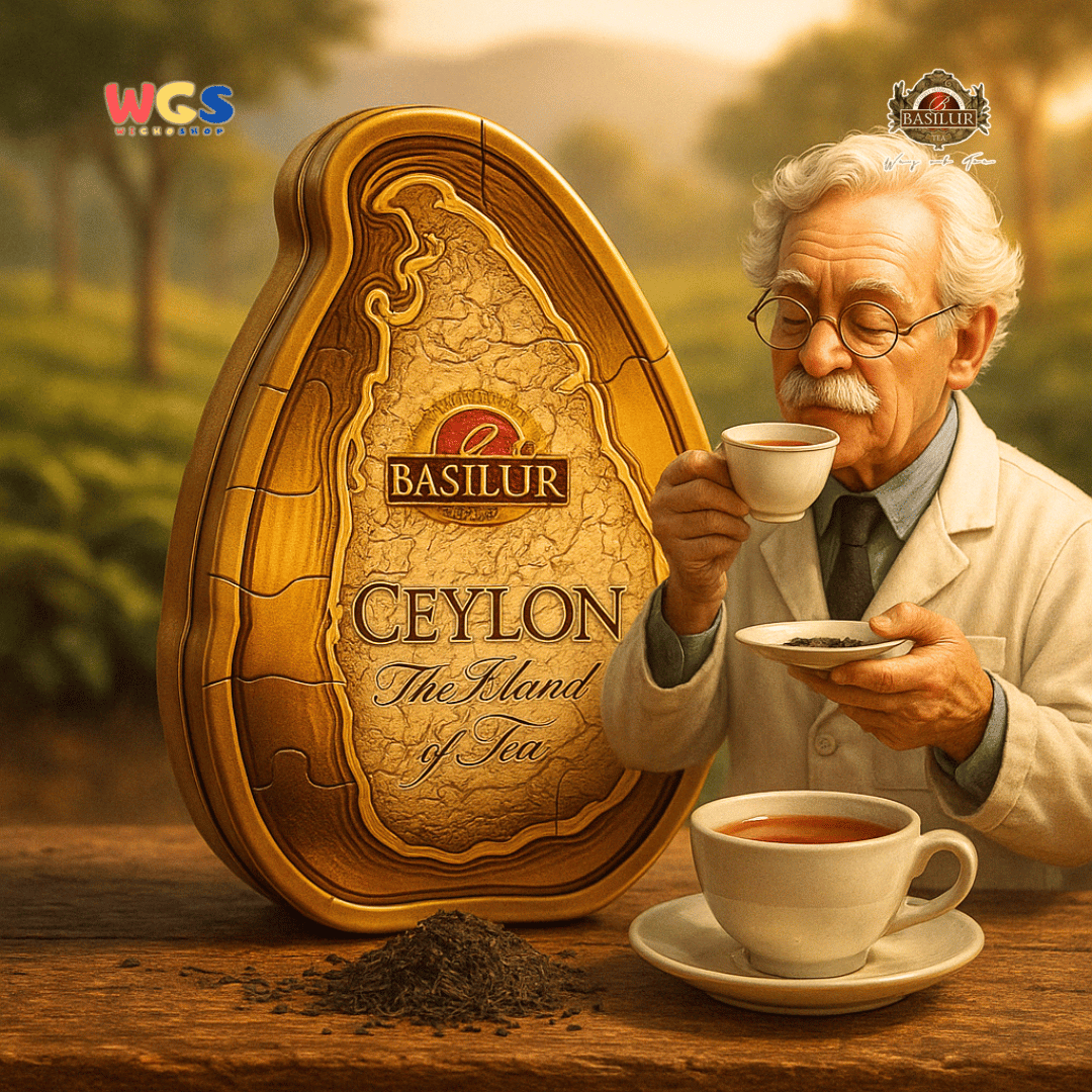 Basilur Ceylon The Island of Tea Gold Pure Ceylon Black Tea 50g – Kaleng Premium Koleksi Eksklusif