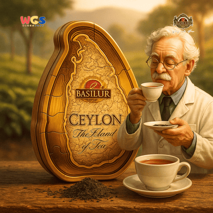 Basilur Ceylon The Island of Tea Gold Pure Ceylon Black Tea 50g – Kaleng Premium Koleksi Eksklusif