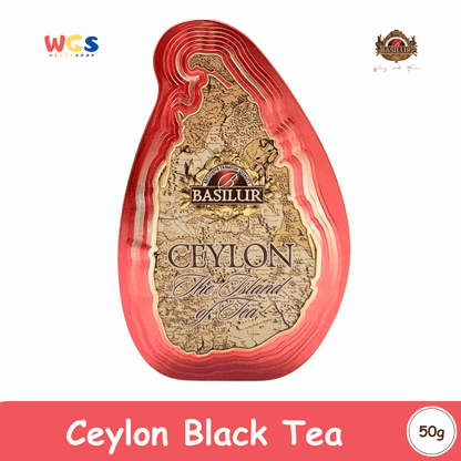 Basilur Ceylon The Island of Tea Imperial Ceylon Pure Ceylon Black Tea 50g – Kaleng Koleksi Premium