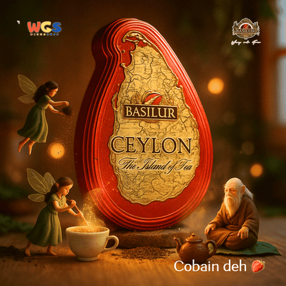Basilur Ceylon The Island of Tea Imperial Ceylon Pure Ceylon Black Tea 50g – Kaleng Koleksi Premium